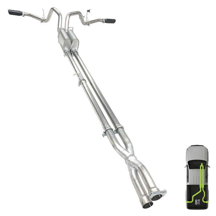 Ford, 2011-2016, 6.2L - Bolt-on, MPI Exhaust Cat-Back Dual Exhaust Kits