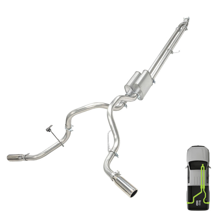 Ford, 2009-2020, Eco boost, Clamp/On - MPI Exhaust Cat-Back Dual Exhaust Kits