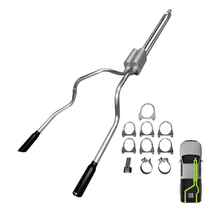 Ford, 2009-2020, Eco boost, Clamp/On - MPI Exhaust Cat-Back Dual Exhaust Kits
