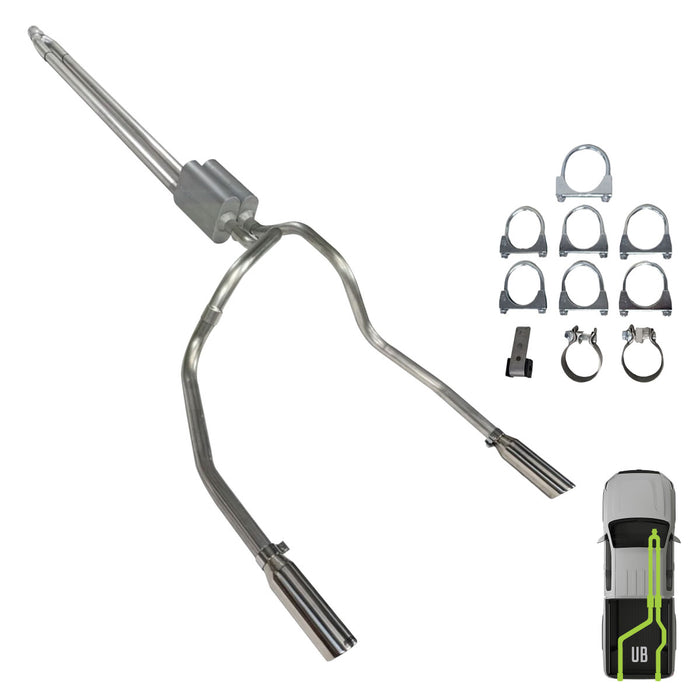Ford, 2009-2020, Eco boost, Clamp/On - MPI Exhaust Cat-Back Dual Exhaust Kits