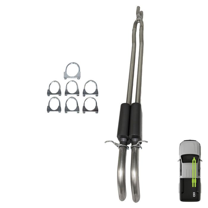 Ford, 2017-2025, 6.2L, 6.8L, 7.3L - MPI Bullnoze Exhaust Series