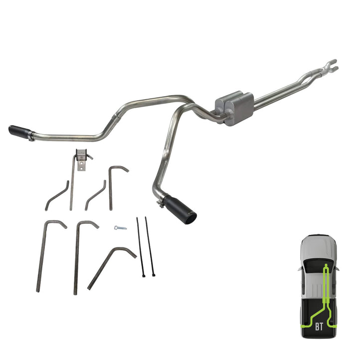 Ford, 2017-2025, 6.2L & 7.3L, Weld/On - MPI Exhaust Cat-Back Dual Exhaust Kits