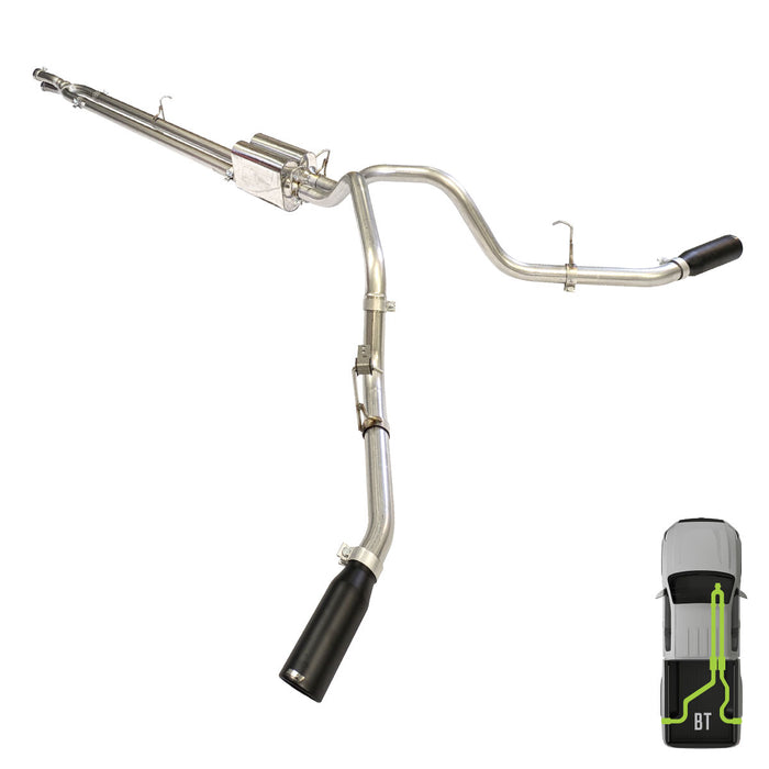 Ford, 2011 - 2016, 6.2L, Stainless - MPI Exhaust Cat-Back Dual Stainless Kits