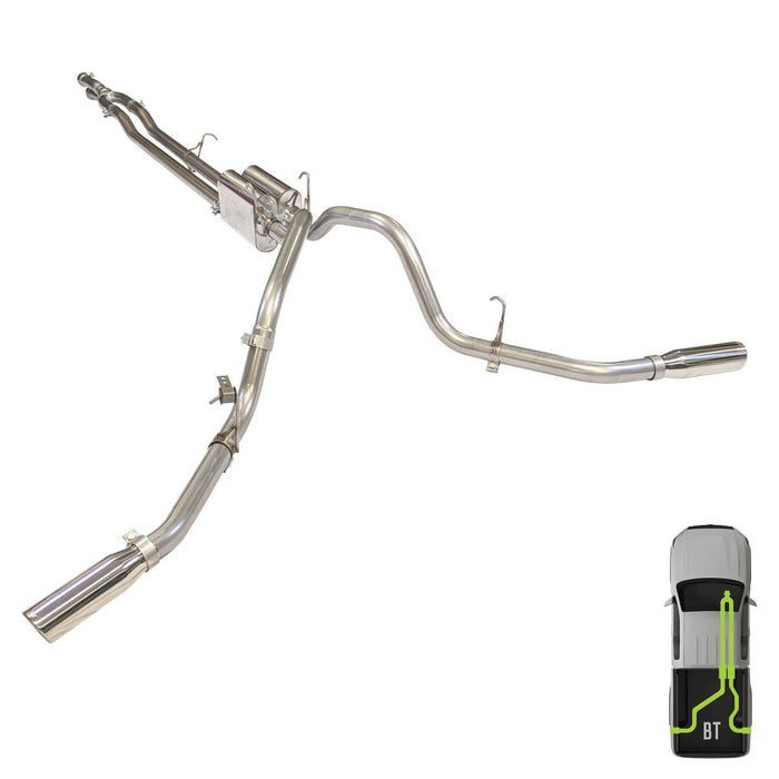 Ford, 2017-2025, 6.2L-7.3L - Stainless - MPI Exhaust Cat-Back Dual Stainless Kits