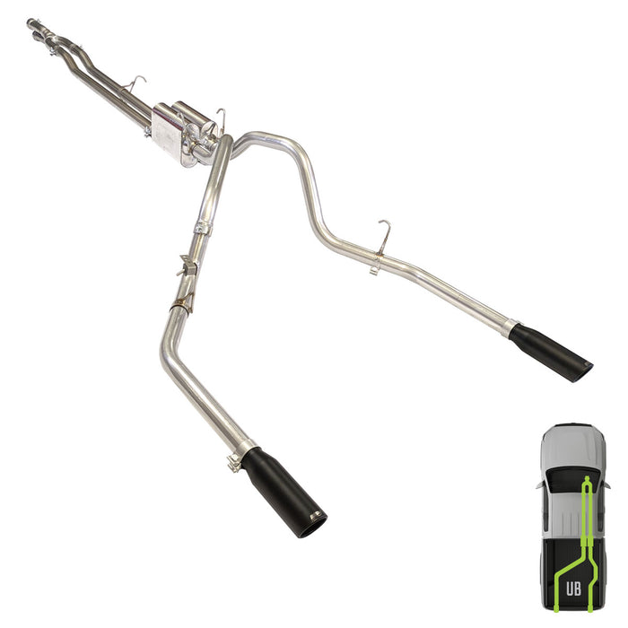 Ford, 2017-2025, 6.2L-7.3L - Stainless - MPI Exhaust Cat-Back Dual Stainless Kits
