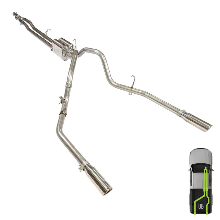 Ford, 2017-2025, 6.2L-7.3L - Stainless - MPI Exhaust Cat-Back Dual Stainless Kits