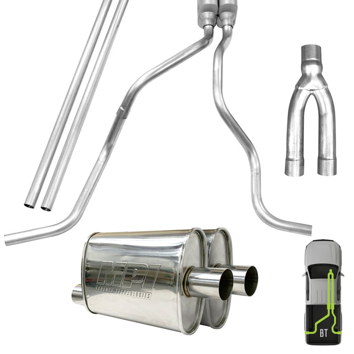 GMC/Chevy, 2019-2024, 6.2L, Stainless - MPI Exhaust Cat-Back Dual Stainless Kits