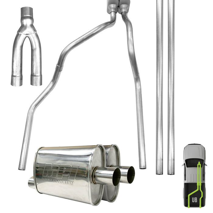 GMC/Chevy, 2019-2025, 6.6L, Stainless - MPI Exhaust Cat-Back Dual Exhaust Kits