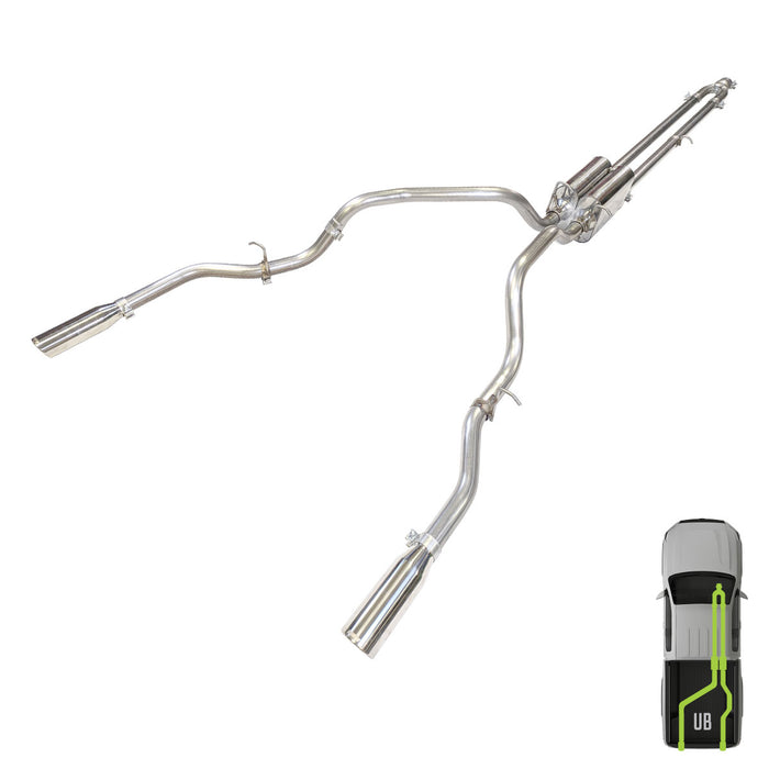 RAM, 2019-2024, 5.7L, Stainless - MPI Exhaust Cat-Back Dual Stainless Kits