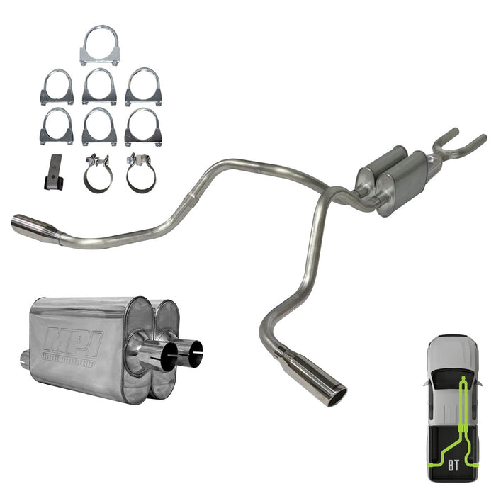 Toyota Tundra, 2014-2021,  5.7L - Stainless - MPI Exhaust Cat-Back Dual Exhaust Kits