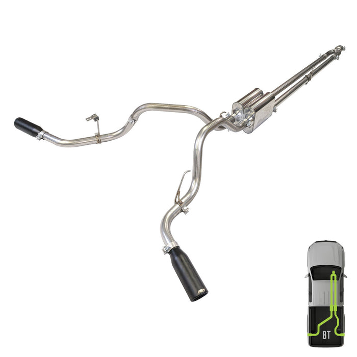 Toyota Tacoma, 2005-2023, V6, Stainless - Truck Cat-Back Dual Exhaust Kits