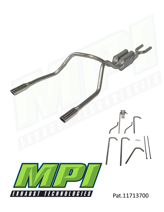 GM 6.0L 1999-2007 1/2 Truck Cat Back Dual Exhaust Kits - Welded System