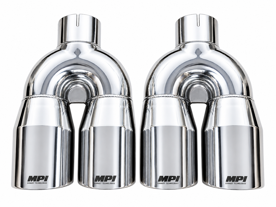 MPI Exhaust Tips / Standard Quad Tips / (Set 2 )