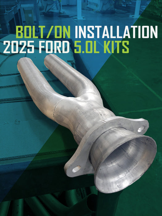Ford, 2021-2025, 5.0L - Stainless - MPI Exhaust Cat-Back Dual Stainless Kit