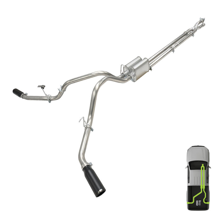 Ford, 2010-2016, 6.2L - Clamp-on, MPI Exhaust Cat-Back Dual Exhaust Kits