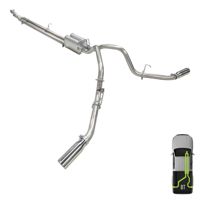 Ford, 2010-2016, 6.2L - Clamp-on, MPI Exhaust Cat-Back Dual Exhaust Kits