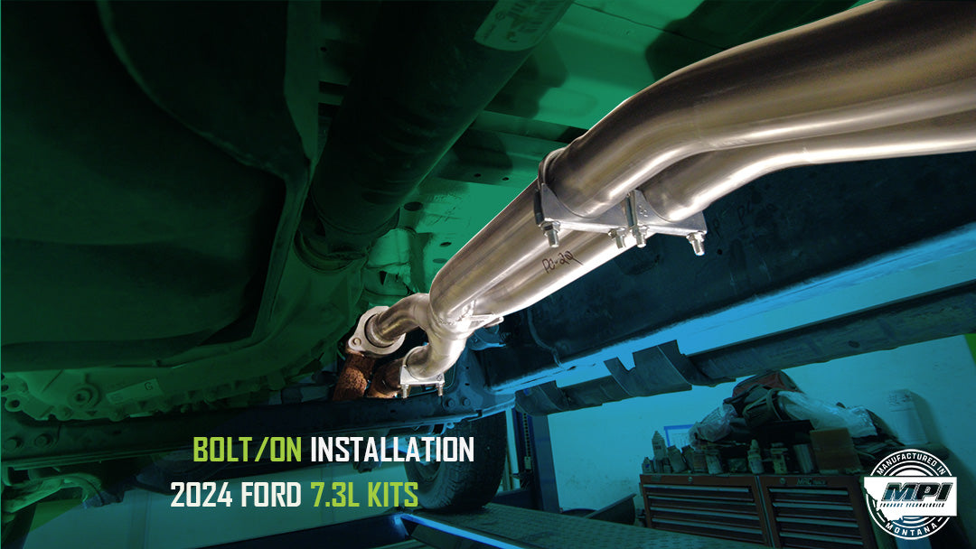 Ford, 2017-2025, 6.2L, 6.8L, 7.3L - MPI Bullnoze Exhaust Series