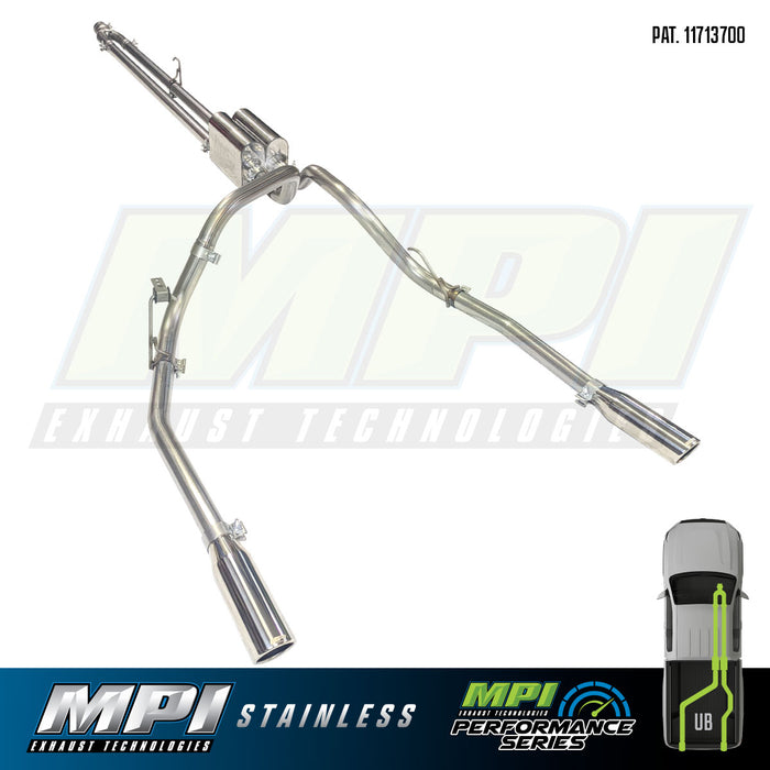 Ford, 2009-2024, 5.0L - Stainless - MPI Exhaust Cat-Back Dual Stainless Kits