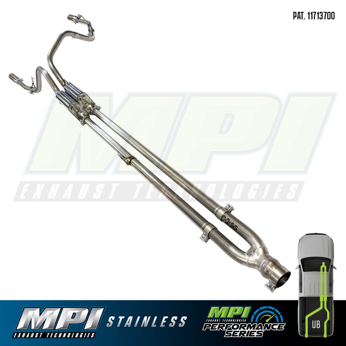 Ford, 2011-2024, Eco Boost, Stainless - MPI Exhaust Cat-Back Dual Stainless Kits