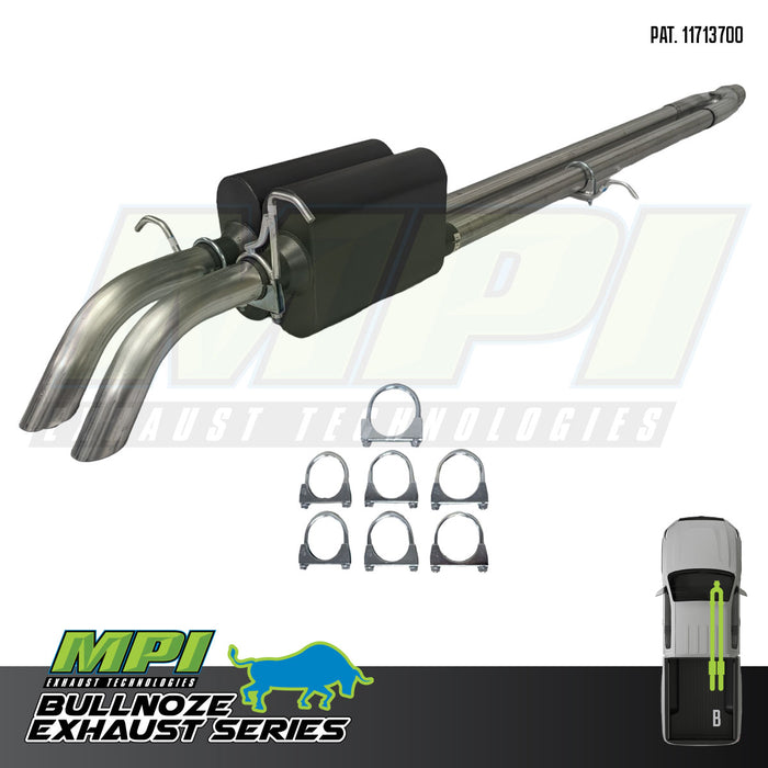 Ford, 2009-2024, 5.0L - MPI Bullnoze Exhaust Series