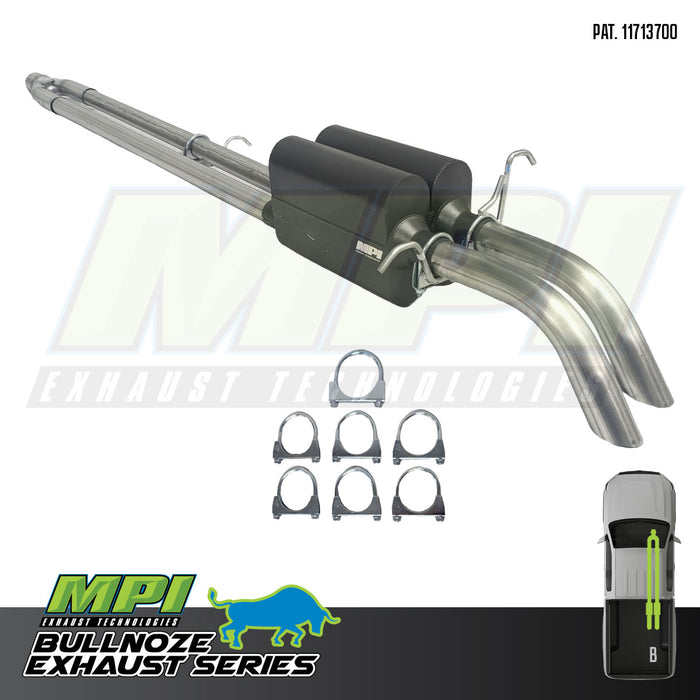 Ford, 2009-2024, 5.0L - MPI Bullnoze Exhaust Series