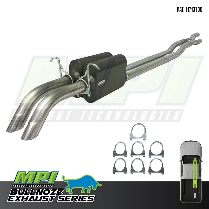 Ford, 2010-2016, 6.2L - MPI Bullnoze Exhaust Series