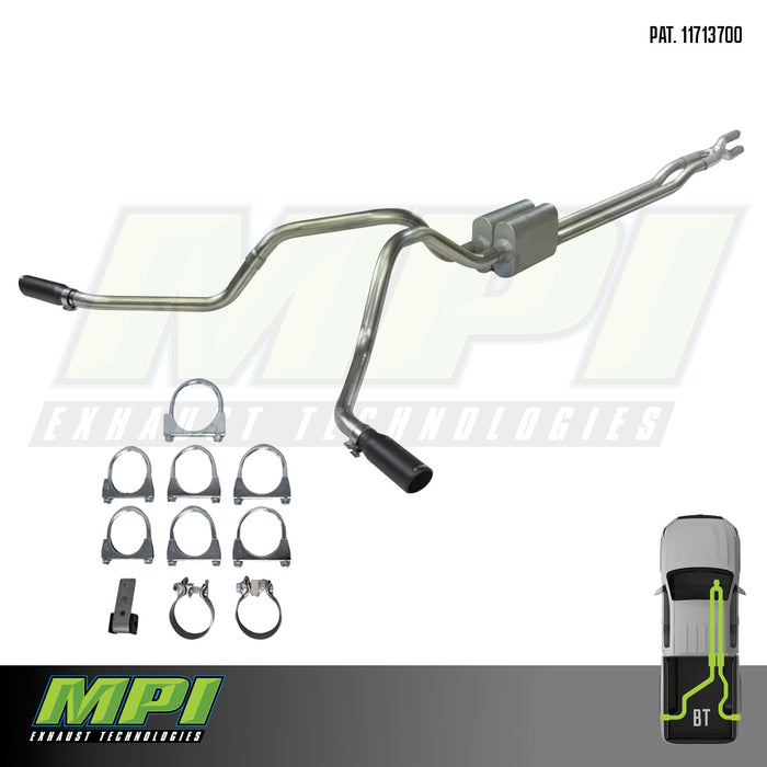 Ford, 2017-2024, 6.2L, 6.8L, 7.3L, Clamp/On - MPI Exhaust Cat-Back Dual Exhaust Kits