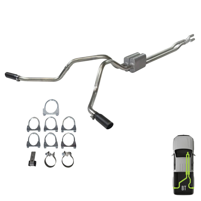 Ford, 2017-2024, 6.2L, 6.8L, 7.3L, Clamp/On - MPI Exhaust Cat-Back Dual Exhaust Kits