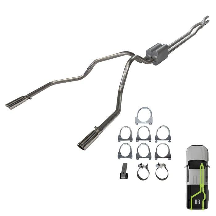 Ford, 2017-2024, 6.2L, 6.8L, 7.3L, Clamp/On - MPI Exhaust Cat-Back Dual Exhaust Kits