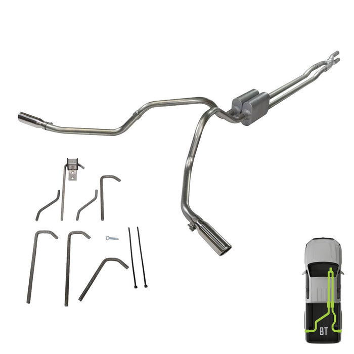 Ford, 2017-2024, 6.2L & 7.3L, Weld/On - MPI Exhaust Cat-Back Dual Exhaust Kits