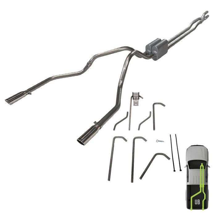 Ford, 2017-2024, 6.2L & 7.3L, Weld/On - MPI Exhaust Cat-Back Dual Exhaust Kits