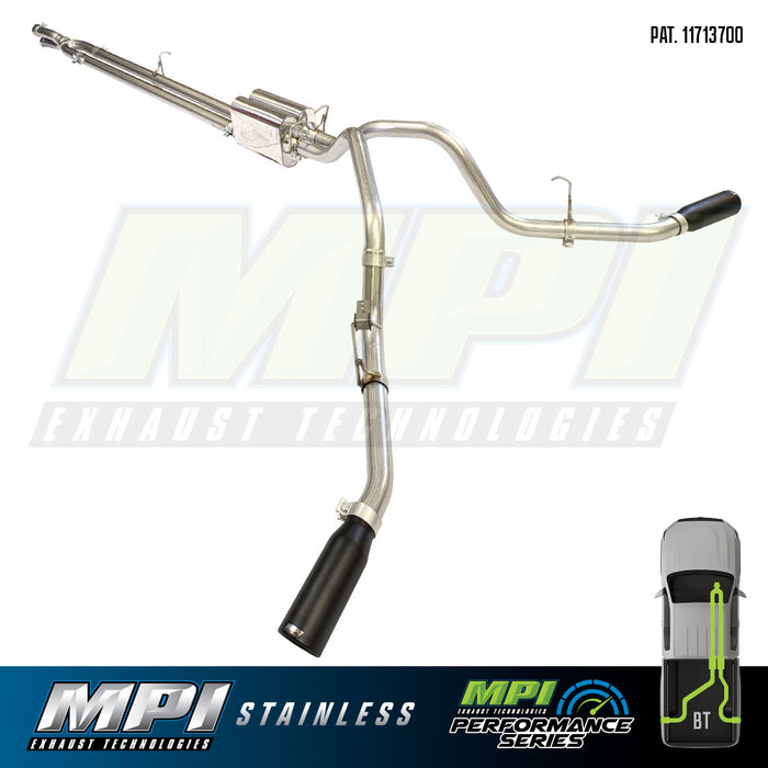 Ford, 2011 - 2016, 6.2L,  Stainless - MPI Exhaust Cat-Back Dual Stainless Kits