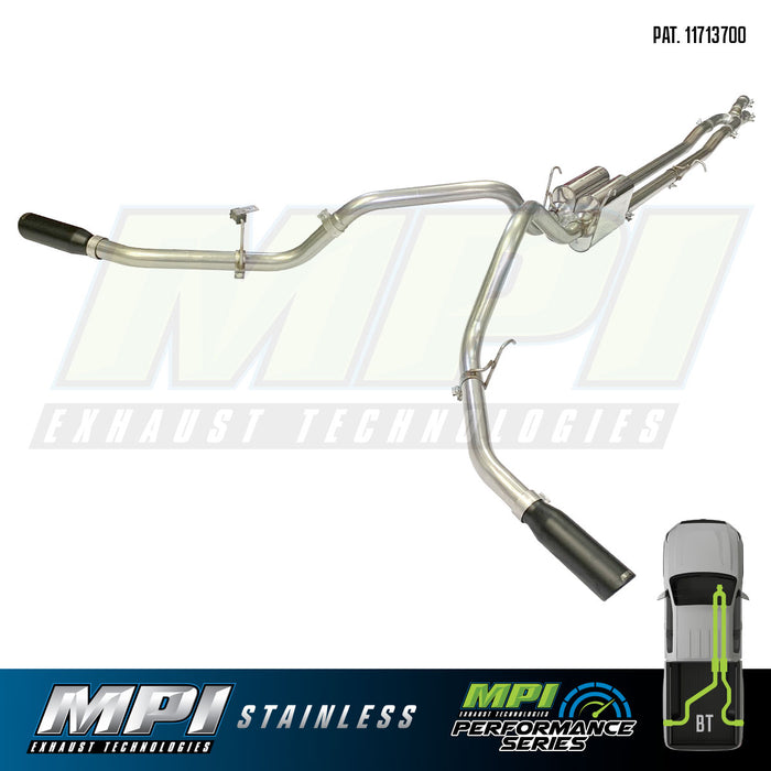 Ford, 2017-2024, 6.2L-7.3L - Stainless - MPI Exhaust Cat-Back Dual Stainless Kits