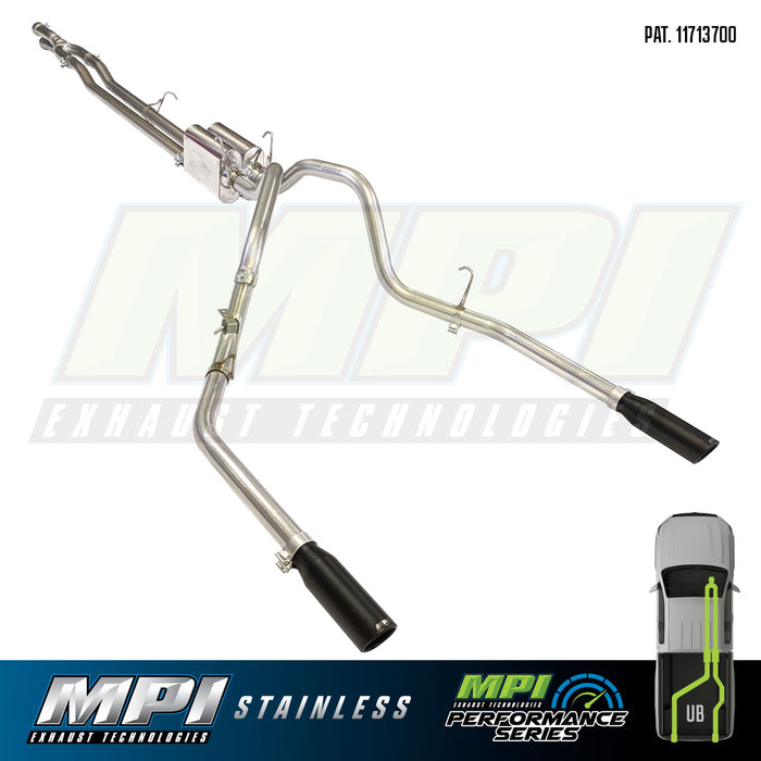 Ford, 2017-2024, 6.2L-7.3L - Stainless - MPI Exhaust Cat-Back Dual Stainless Kits