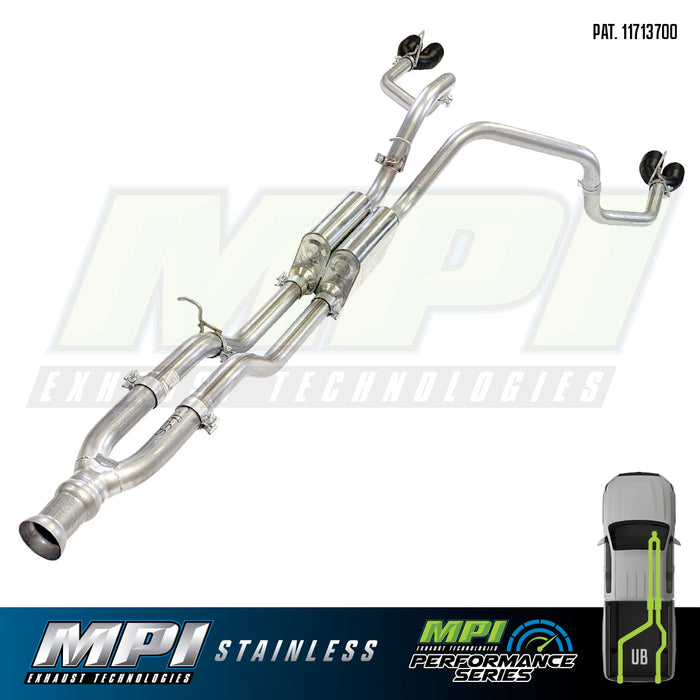 Suburban/Yukon, 2021-2024, 6.2L, Stainless - MPI Exhaust Cat-Back Dual Exhaust Kits