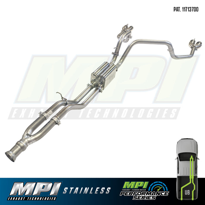 Suburban/Yukon, 2021-2024, 6.2L, Stainless - MPI Exhaust Cat-Back Dual Exhaust Kits