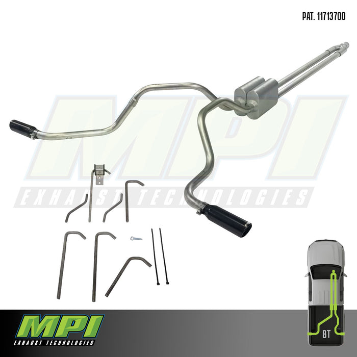 GMC/Chevy, 1999-2006, 4.8L & 5.3L,  Weld/On - Truck Cat-Back Dual Exhaust Kits