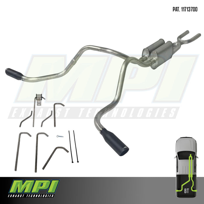 GMC/Chevy, 2001-2006, 8.1L, Weld/On - Truck Cat-Back Dual Exhaust Kits