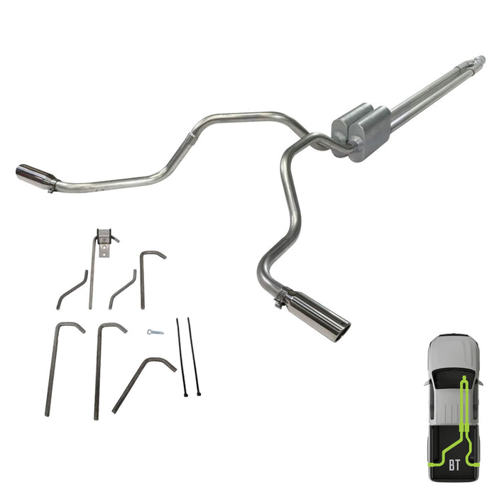 GMC/Chevy, 2014-2023, 6.0L & 6.2L, Weld/On - Truck Cat-Back Dual Exhaust Kits