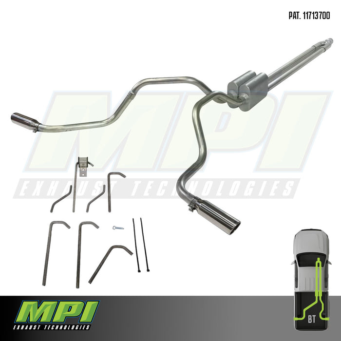 GMC/Chevy, 2019-2024, 6.6L, Weld-On, MPI Exhaust Cat-Back Dual Exhaust Kits