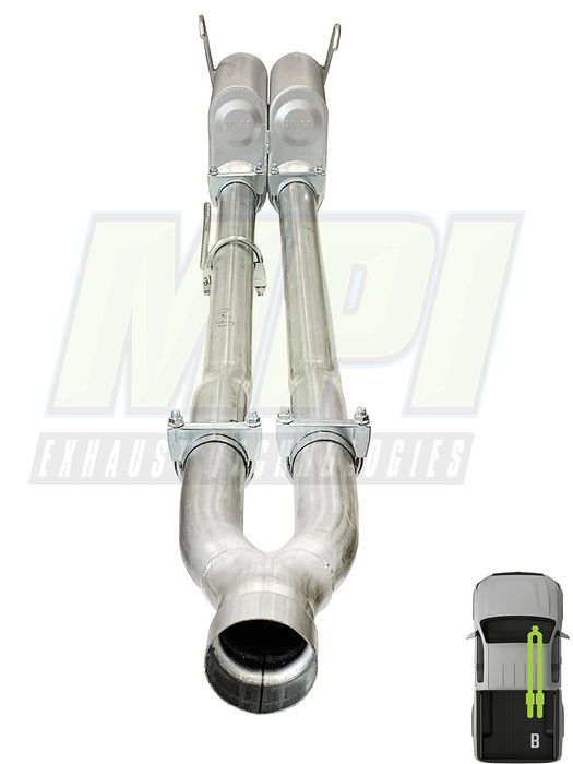 RAM, 2011-2024, 6.4L - MPI Bullnoze Exhasut Series