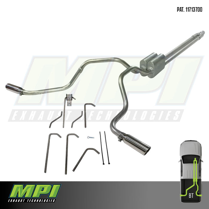 RAM, 2004-2008, 4.8L & 5.7L, Weld/On - MPI Exhaust Cat-Back Dual Exhaust Kits