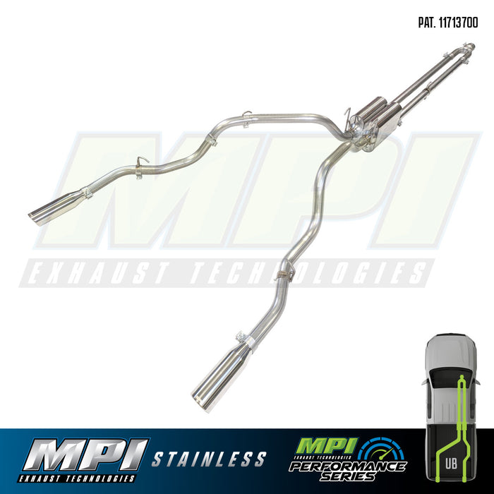 RAM, 2009-2018, 5.7L, Stainless - MPI Exhaust Cat-Back Dual Stainless Kits