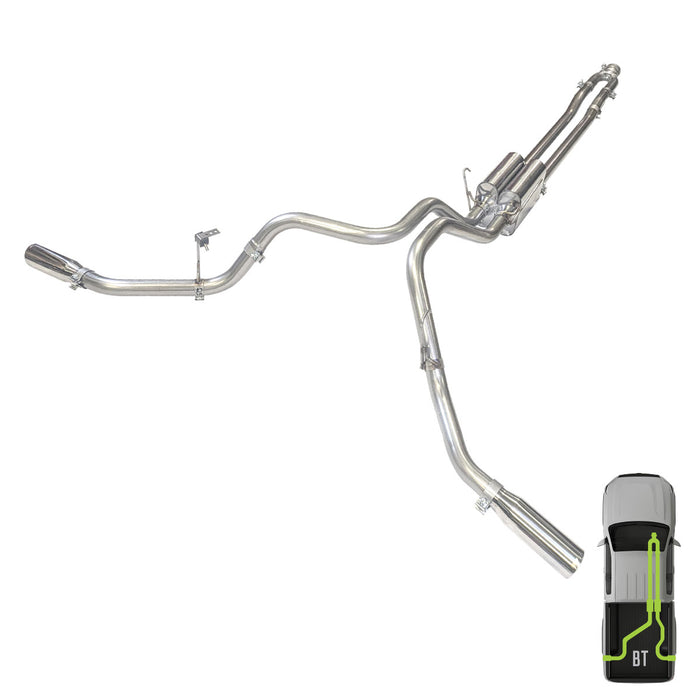 RAM, 2011-2024, 6.4L, Stainless - MPI Exhaust Cat-Back Dual Stainless Kits