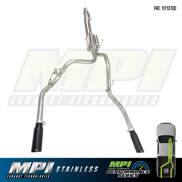 RAM, 2011-2024, 5.7L HD, Stainless - MPI Exhaust Cat-Back Dual Stainless Kits