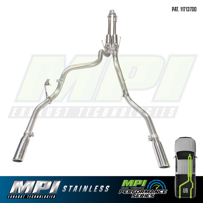 RAM, 2011-2024, 5.7L HD, Stainless - MPI Exhaust Cat-Back Dual Stainless Kits