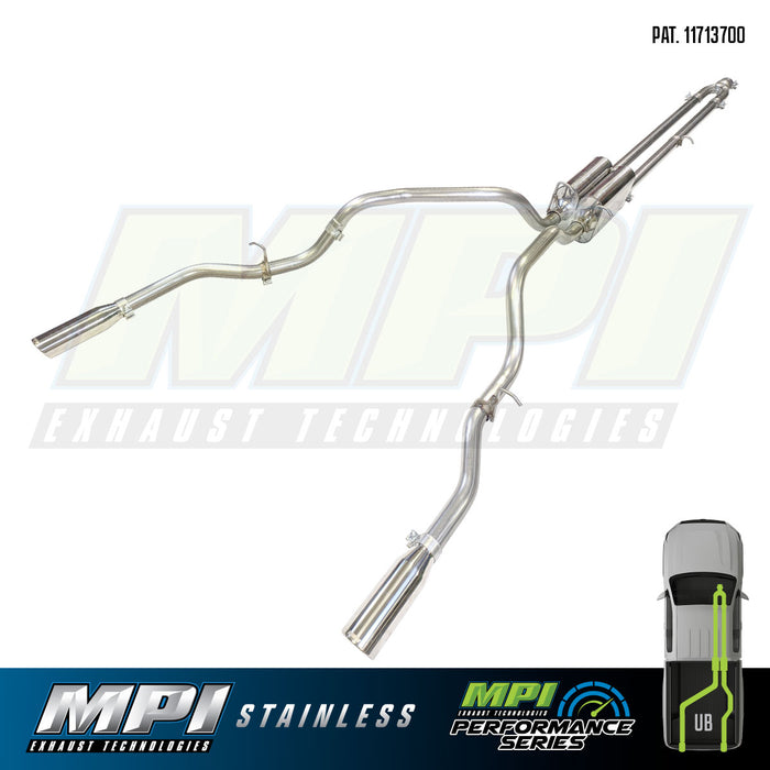 RAM, 2019-2024, 5.7L, Stainless - MPI Exhaust Cat-Back Dual Stainless Kits