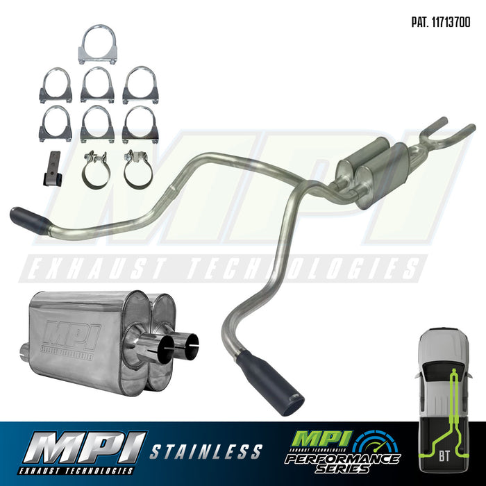 Toyota Tundra, 2014-2021,  5.7L - Stainless - MPI Exhaust Cat-Back Dual Exhaust Kits