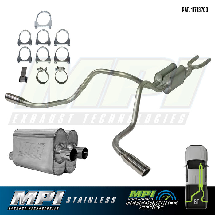 Toyota Tundra, 2014-2021,  5.7L - Stainless - MPI Exhaust Cat-Back Dual Exhaust Kits