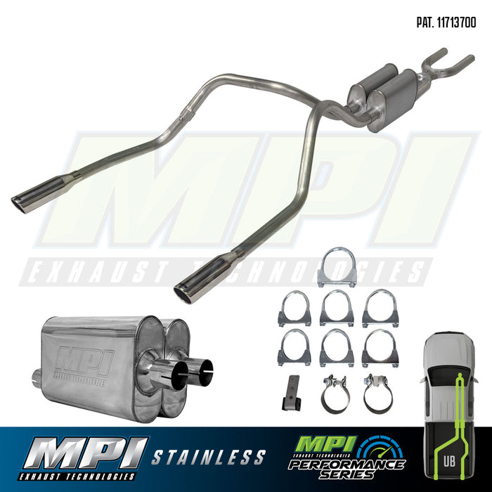 Toyota Tundra, 2014-2021,  5.7L - Stainless - MPI Exhaust Cat-Back Dual Exhaust Kits